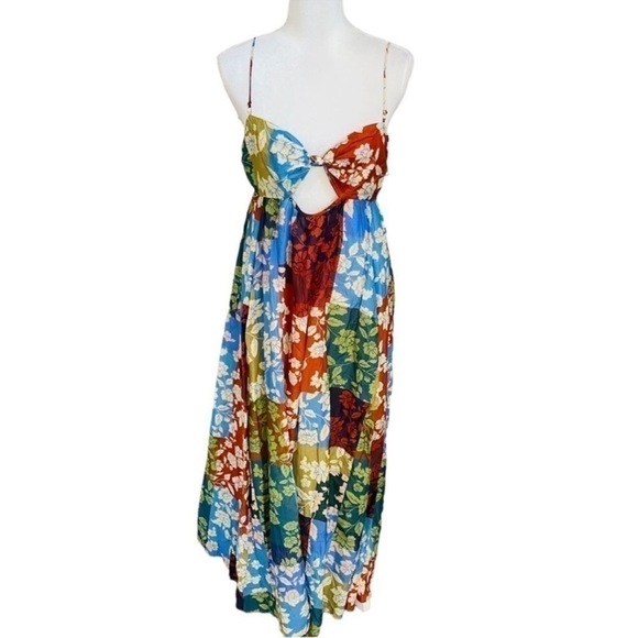 Bec & Bridge SZ 8 NWT Woodstock Patchwork Boho Cutout Cotton/Silk Maxi Dress - Picture 13 of 15